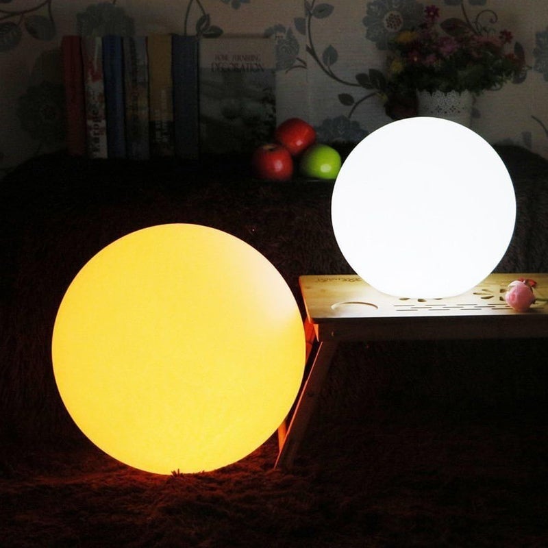 COPU Store Globe Floor Lamp, 14-inch LED Ball Light with Remote,16 RGB Color Dimmable Rechargeable Nursery Globe Lamp, Waterproof Glowing Orb Light for Indoor Outdoor Lighting Decors - Image 5